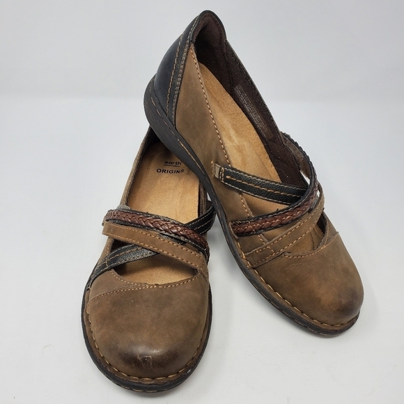 EARTH ORGINS TAMARA TORIANA STRAPPY SLIP ON FLATS COMFORT SHOES WOMEN SIZE 6 - Picture 1 of 14
